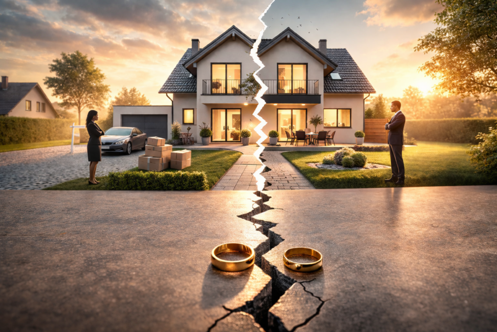 Scheidung mit Immobilie
